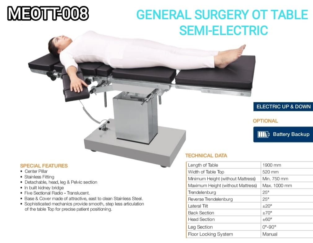 GENERAL SURGERY OT TABLE SEMI-ELECTRIC